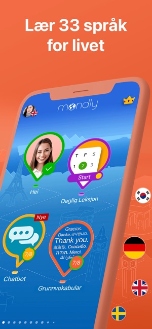 Mondly: Learn 33 Languages i App Store