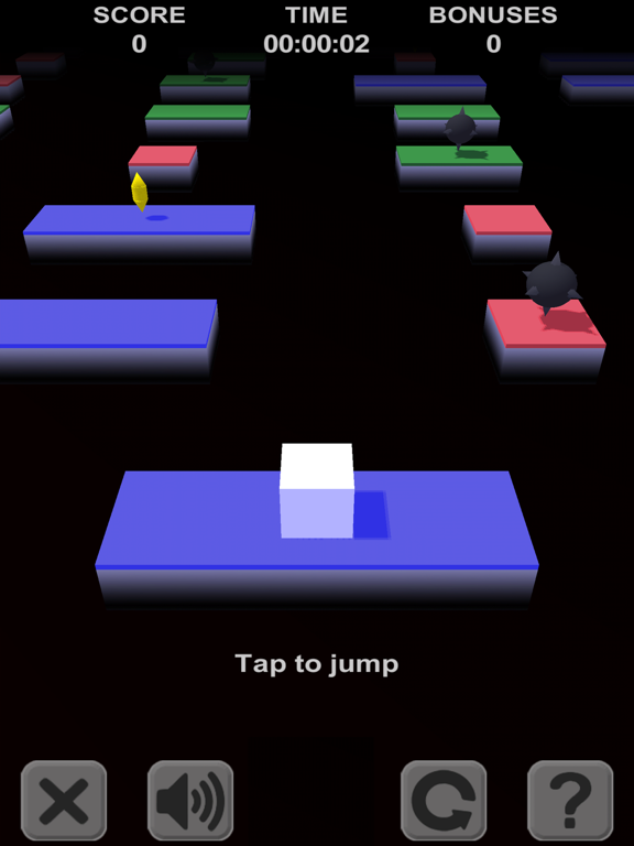 Cube Jump. 3D platforms iPad screenshot