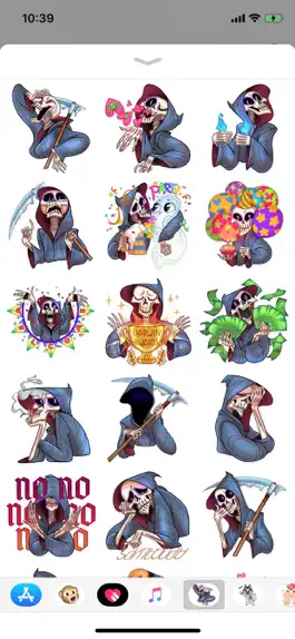 Game screenshot Death Cute Emoji Funny Sticker apk