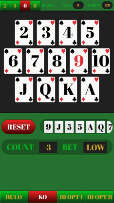 Blackjack Tracker - Easy card counting screenshot 2