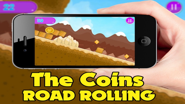 The Coins Road Rolling
