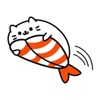 Cat Love Sushi Stickers