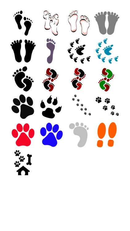 Footprint Sticker Pack!