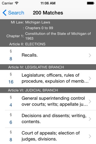 Michigan Law (2017 LawStack Series Statutes/Codes) screenshot 3