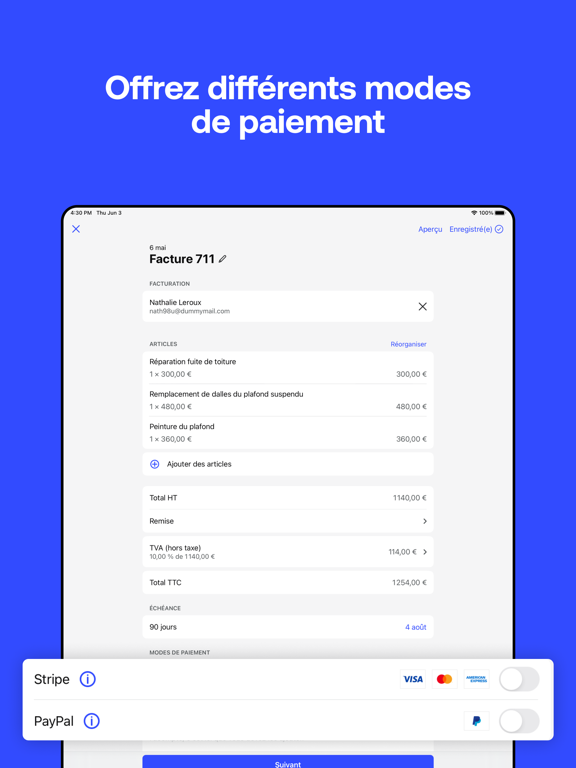 Screenshot #5 pour Facture et devis — Invoice 2go