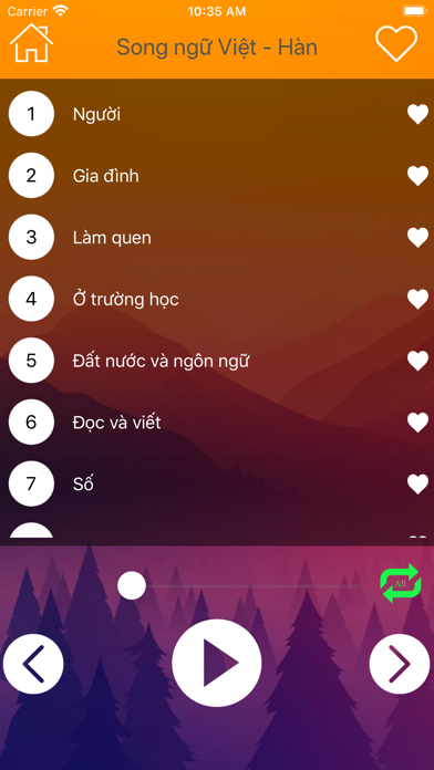 Học Tiếng Hàn Giao Tiếp Topik Screenshot