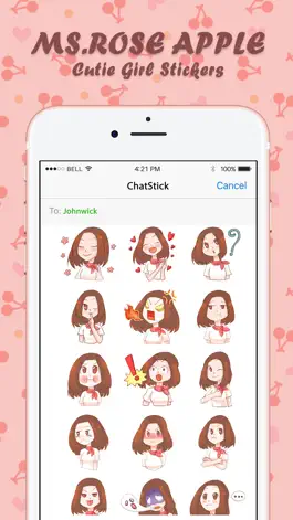 Game screenshot Ms.Rose Apple สติกเกอร์ สำหรับ iMessage ฟรี mod apk