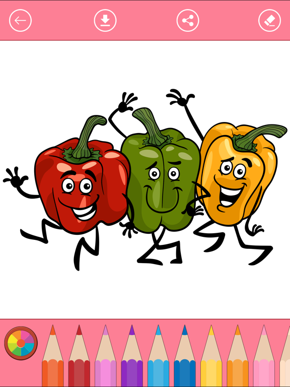 Screenshot #4 pour Livre à colorier de fruits et légumes