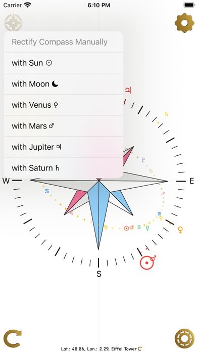 Ecliptic Compass Screenshot