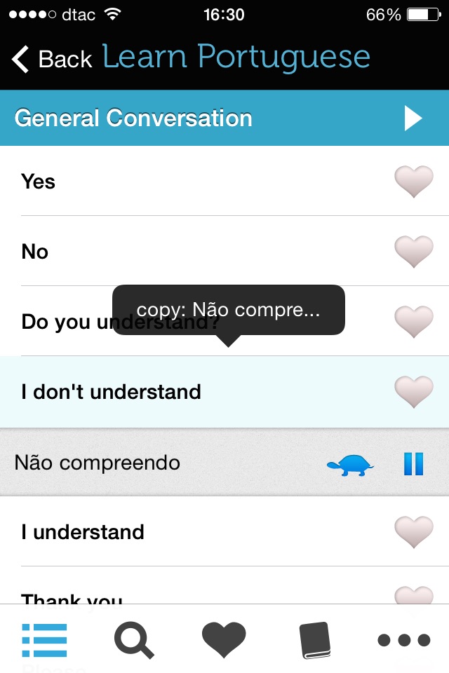 Learn Portuguese - Phrasebook screenshot 2