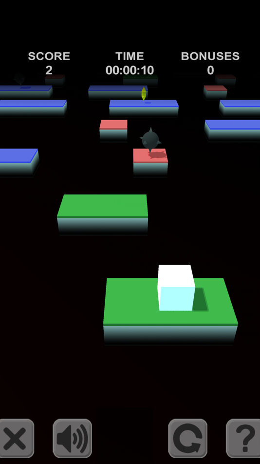 #3. Cube Jump. 3D platforms (iOS) 由: Ruslan Goncharenko