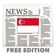 Singapore News & Radio Free Edition app icon - News app for iPhone