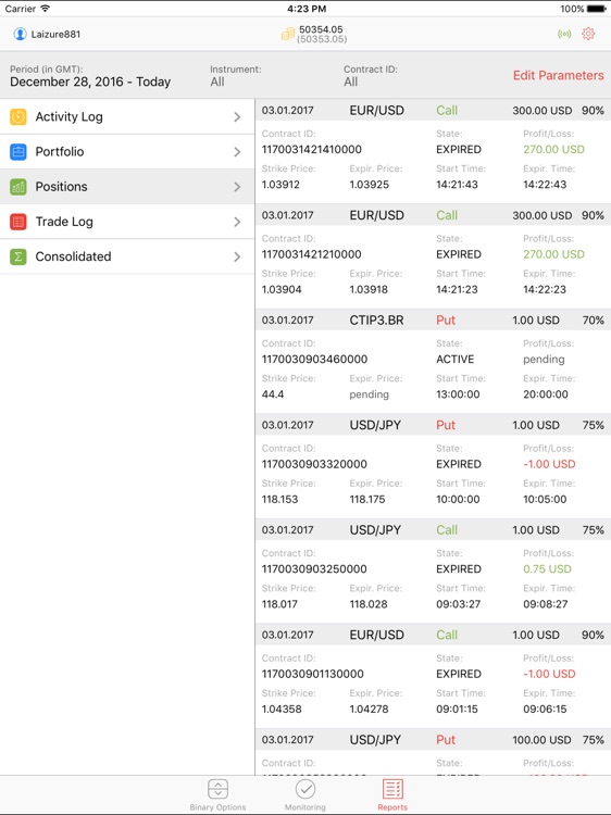 Dukascopy Binary Trader HD