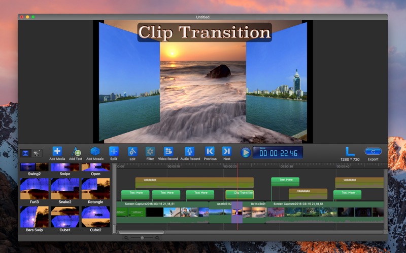 Screenshot #2 for Video Editor Redux - Mosaic Cut Movie Edit