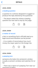 Legal & Medical idioms screenshot 2