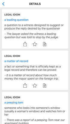 Legal & Medical idioms screenshot 2