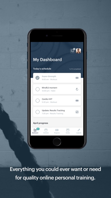 Online Personal Training Screenshot