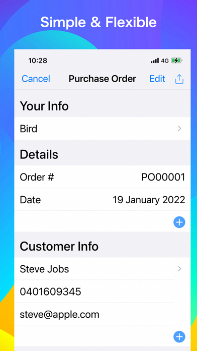 Purchase Orders Maker Screenshot