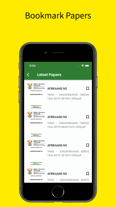 TVET Exam Papers NATED Screenshot