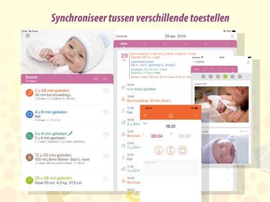 Baby Tracker Pro iPad app afbeelding 6