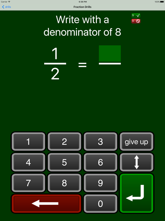 Screenshot #5 pour Fraction Drills