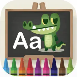 Animal ABC learning coloring book games for kids app icon