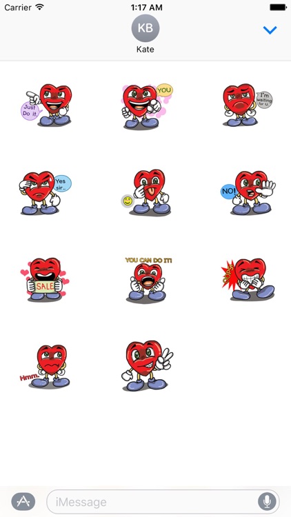 Valentine Heart Stickers
