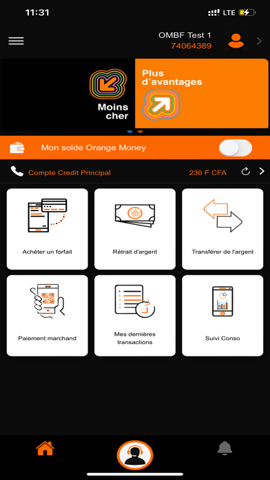Orange Money Burkina Faso Screenshot