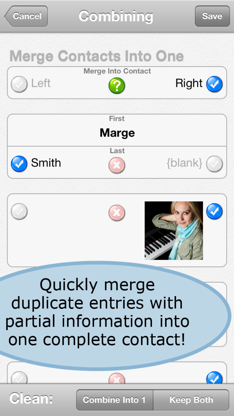 ContactClean Pro - Address Book Cleanup & Repair screenshot 2