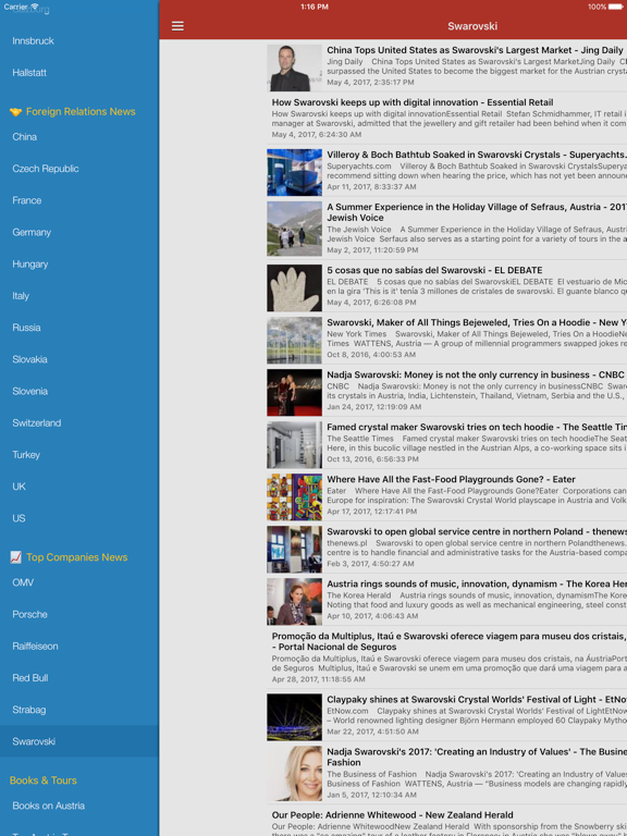 Austria News in English & Austrian Radio iPad screenshot 5 - News app