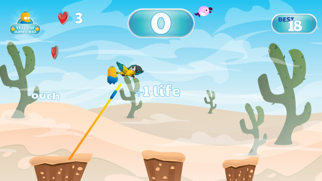 King the Yellow Jumpy Kid - Jump from Land to Land(圖3)-速報App