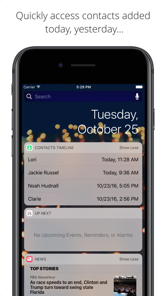#2. Contacts Timeline (iOS) 由: Adam Bardon
