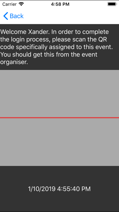 EAS Scanner iPhone screenshot