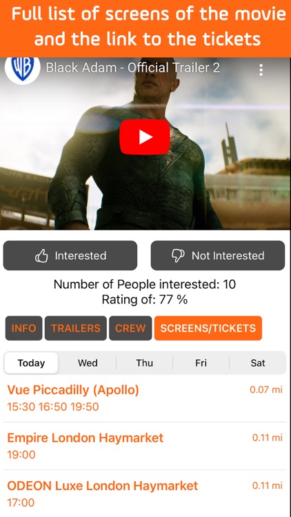 CinemApp Cinema & Showtimes