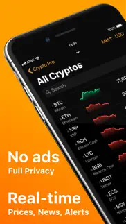 crypto pro: live coin tracker iphone screenshot 1