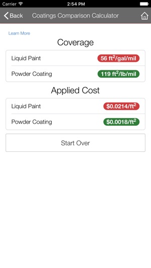 Coatings Comparison Calculator(圖4)-速報App