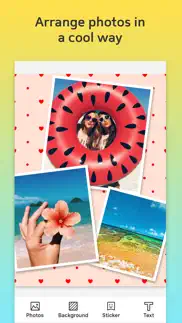 picture collage – add text to pics & photo editor iphone screenshot 3