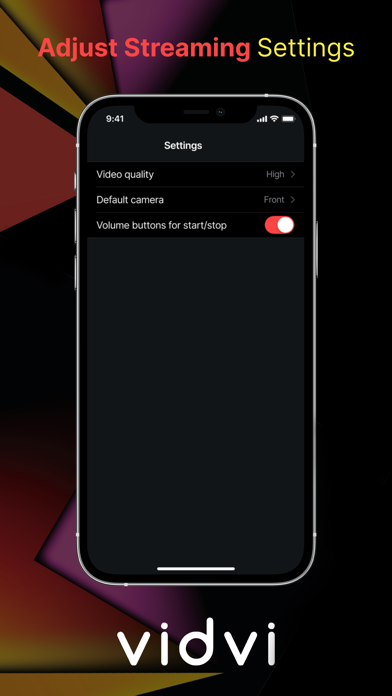 Vidvi Live Broadcaster Screenshot