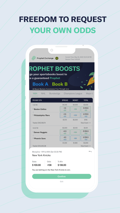 Prophet Betting Exchange NJ Screenshot