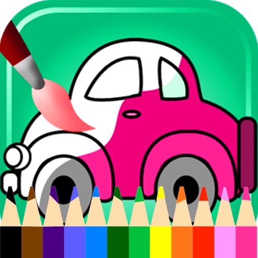 Vehicles Car Coloring Book Image Drawing Pages Set iOS App