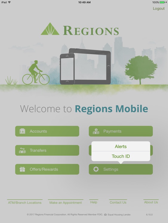 Regions Mobile for iPad