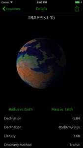 Exoplanets vs Earth screenshot #2 for iPhone