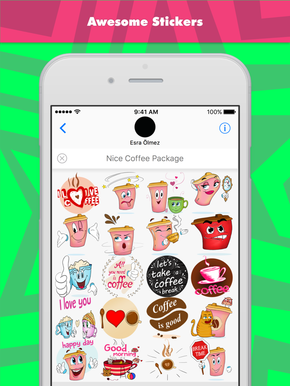 Screenshot #5 pour Nice Coffee Package stickers by Esra Olmez
