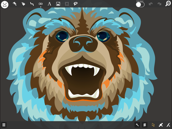 miniDraw 2 Starter: Vector Art iPad screenshot 4 - Photo & Video app