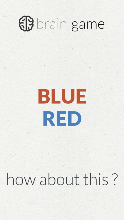 Brain Game: Stroop Effect