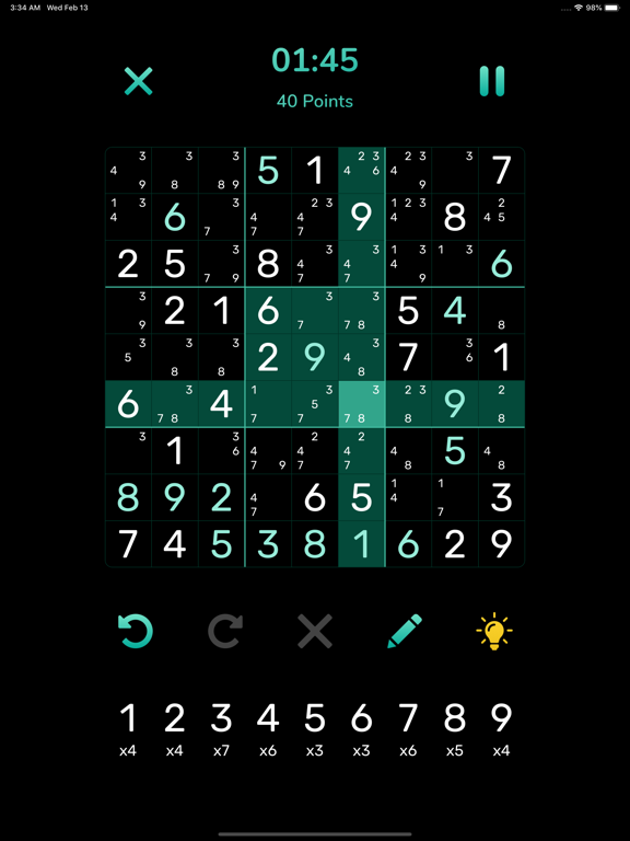 Screenshot #4 pour Sudoku Extreme: Classic Number