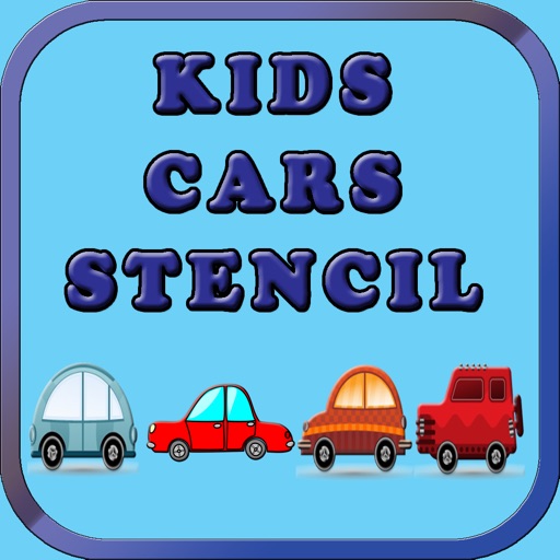 Fun Learning Kids Cars Stencil Puzzle Game Free Icon