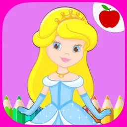 Princess Coloring Book Game for Kids app icon