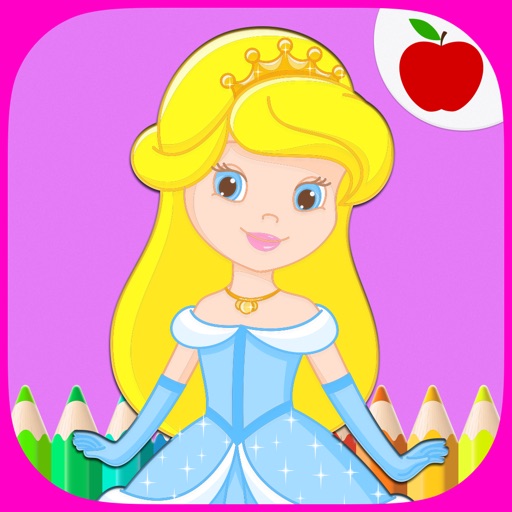 Princess Coloring Book Game for Kids iOS App