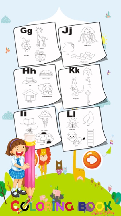 ABC alphabet color : Game Paint For Kids